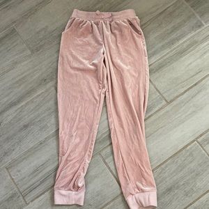 Velvet Pink Sweatpants